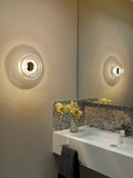 Tom Dixon Press Glass Surface Mini LED Wall Light, clear, imported from the UK