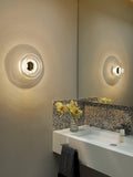 Tom Dixon Press Glass Surface Mini LED Wall Light, clear, imported from the UK