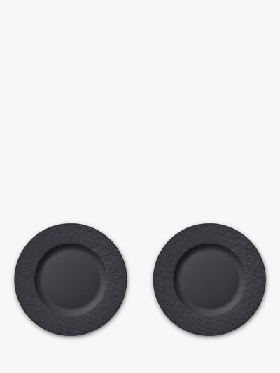 John Lewis Schwarzes Porzellan Salatteller-Set für 2 Personen, 22cm - Online kaufen bei McGrocer