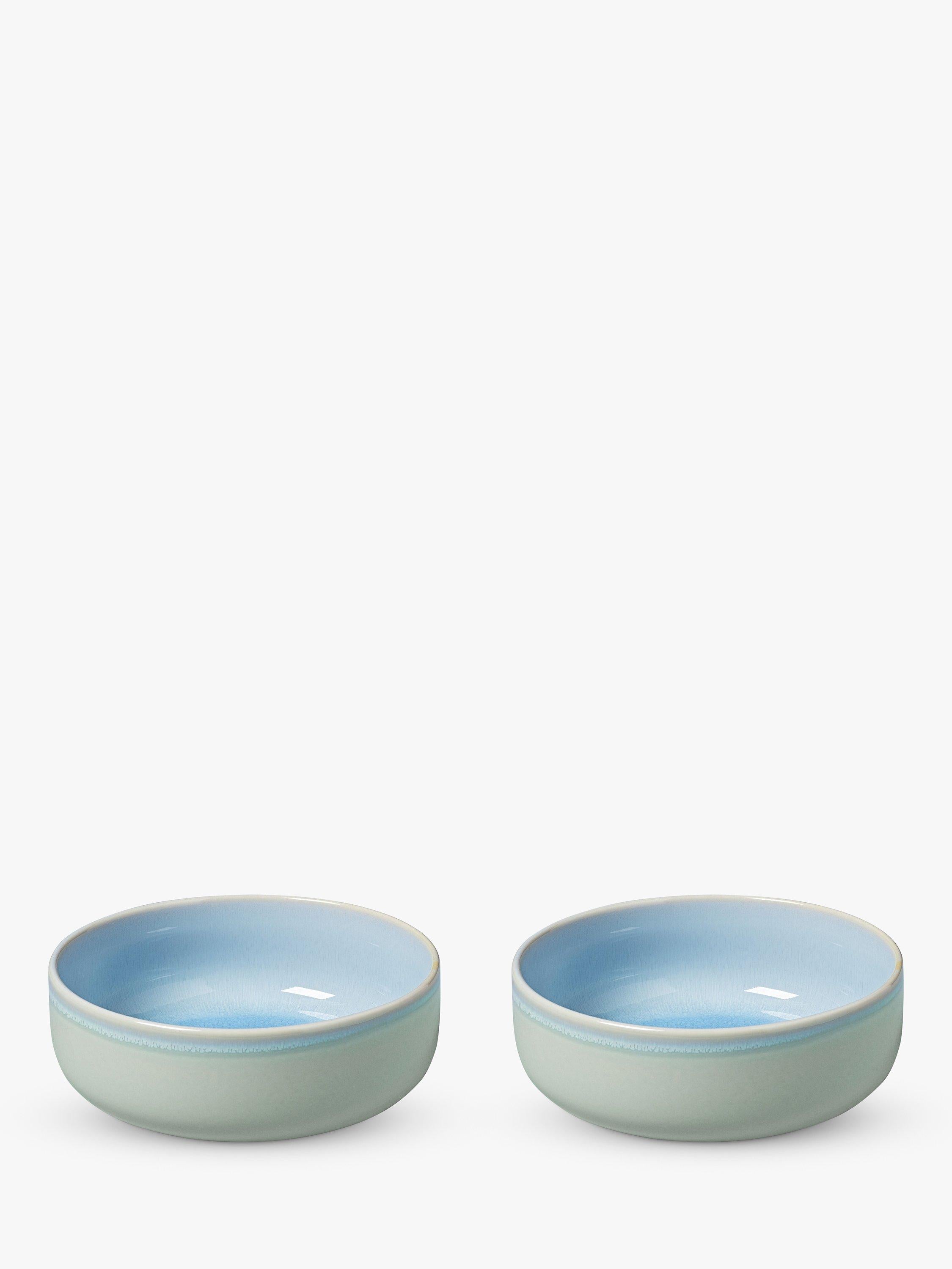 Set of 2 Porcelain Cereal Bowls, 16 cm Diameter