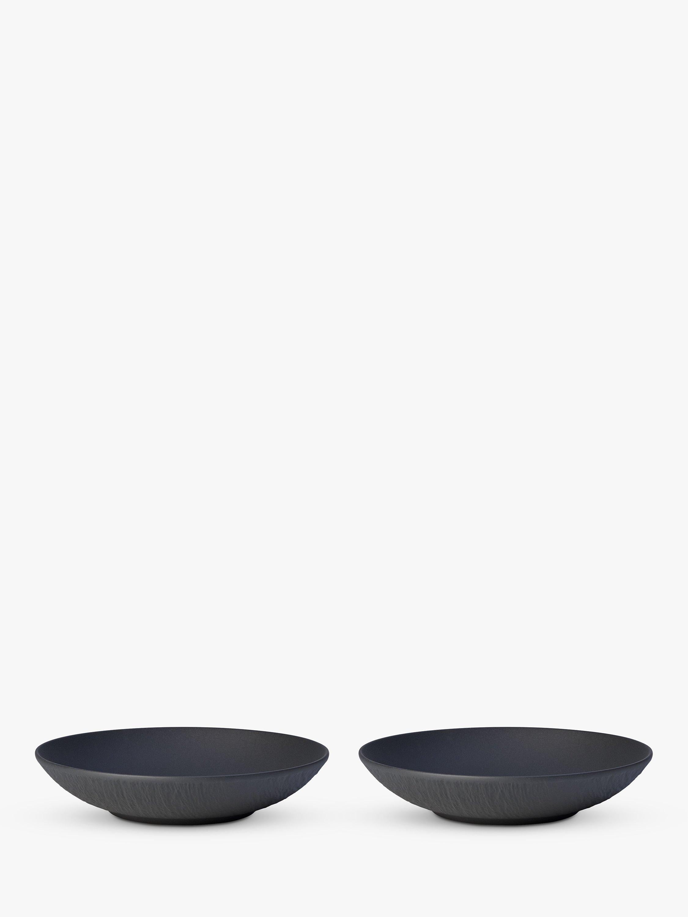 Villeroy & Boch porcelain flat bowl set of 2, 23.5cm (British brand)