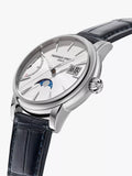 Frederique Constant Classic Power Reserve watch 40mm blue leather strap, UK version