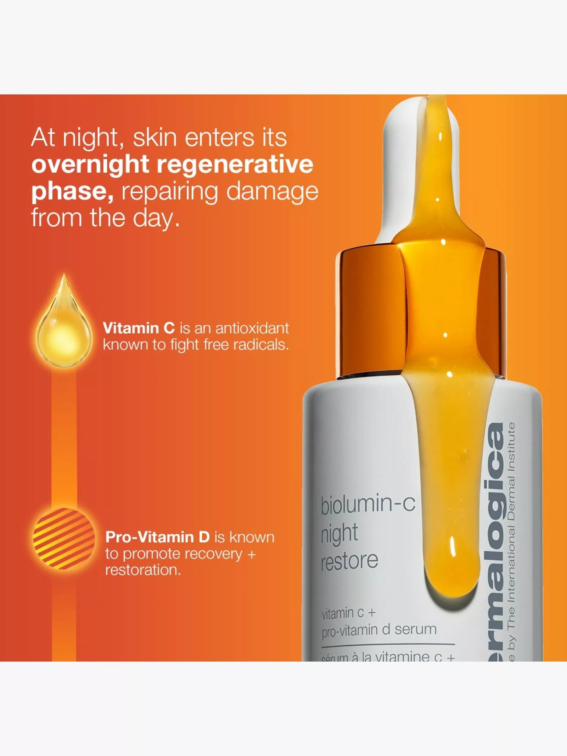 Dermalogica Biolumin C Night Restore Serum 25ml - British product