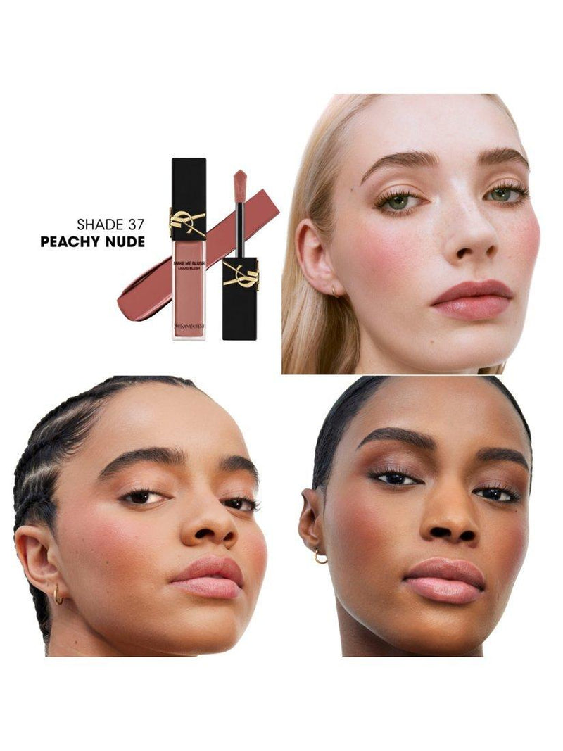Yves Saint Lauren liquid blush makeup for a natural flush (British brand)