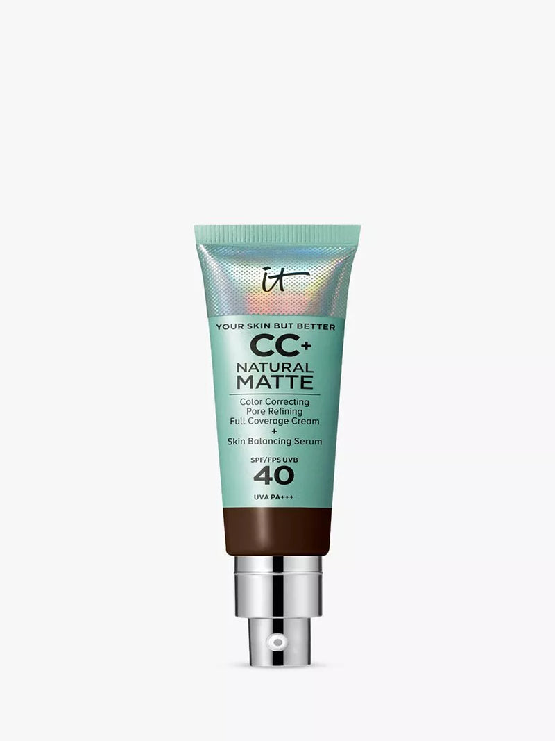 IT Cosmetics Your Skin But Better CC+ Natural Matte Foundation SPF 40, Deep Cool