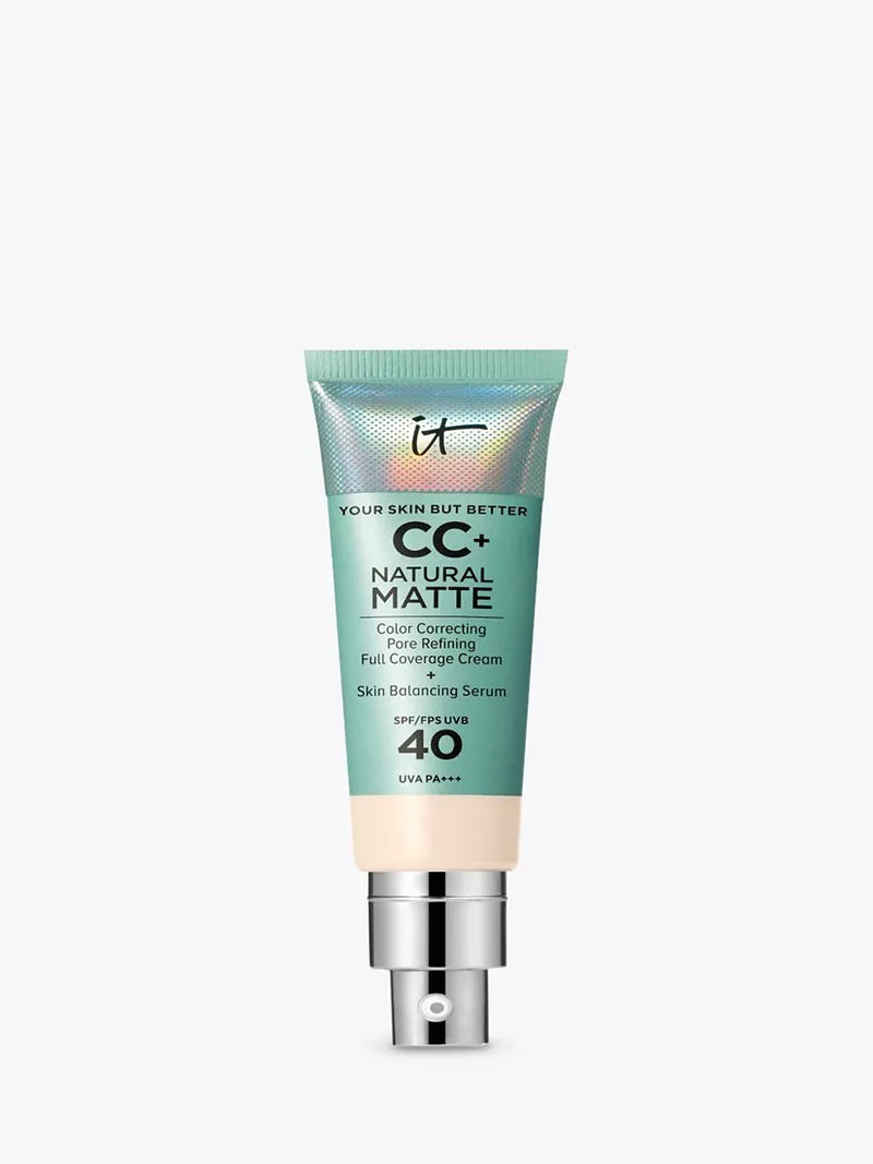 IT Cosmetics Your Skin But Better CC+ Natural Matte Foundation SPF 40, Fair Ivory