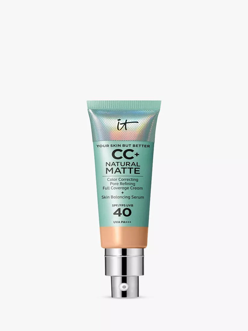 IT Cosmetics Your Skin But Better CC+ Natural Matte Foundation SPF 40, Medium