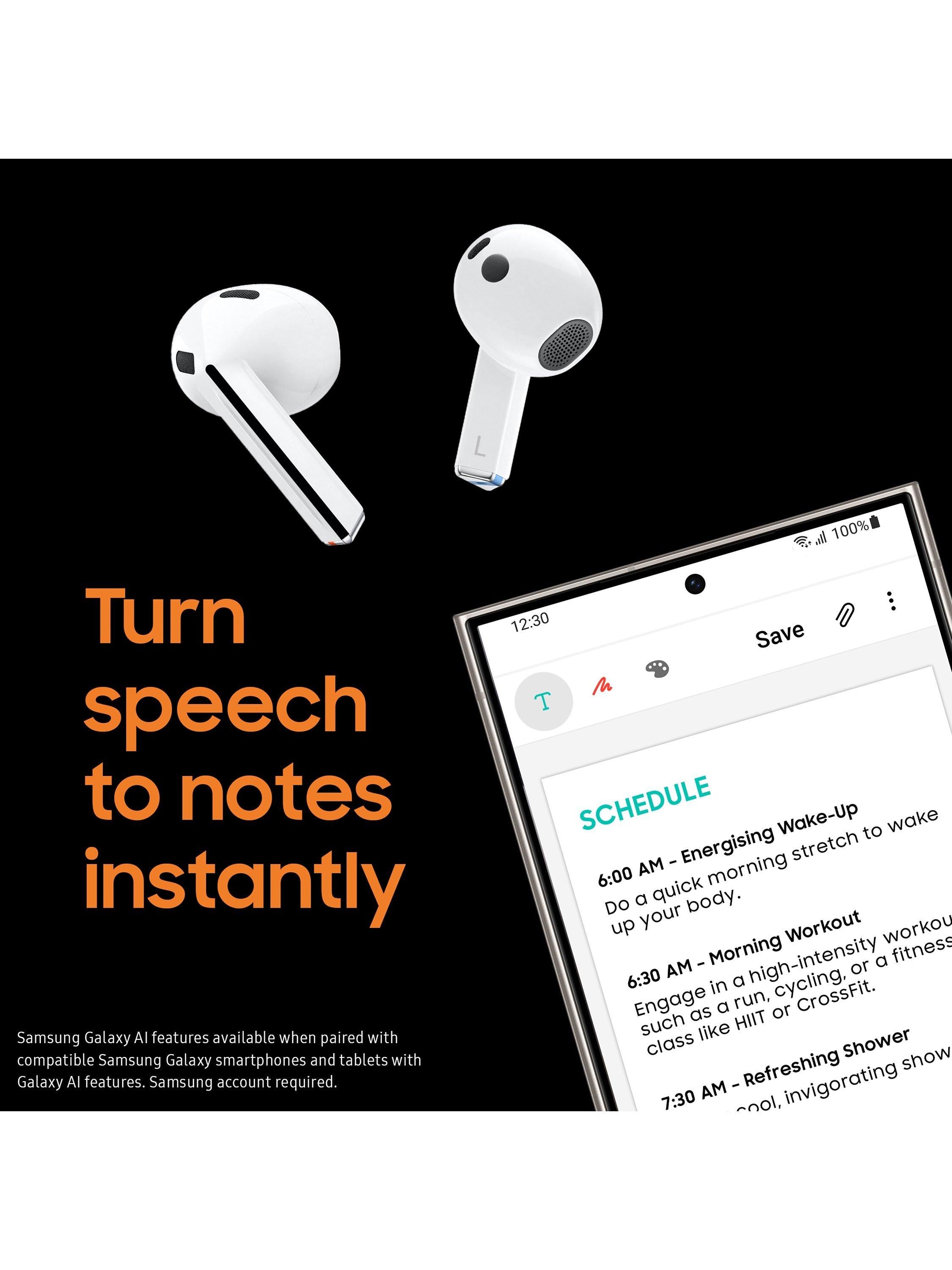 Samsung Galaxy Buds3 true wireless earbuds Silver, imported from the UK
