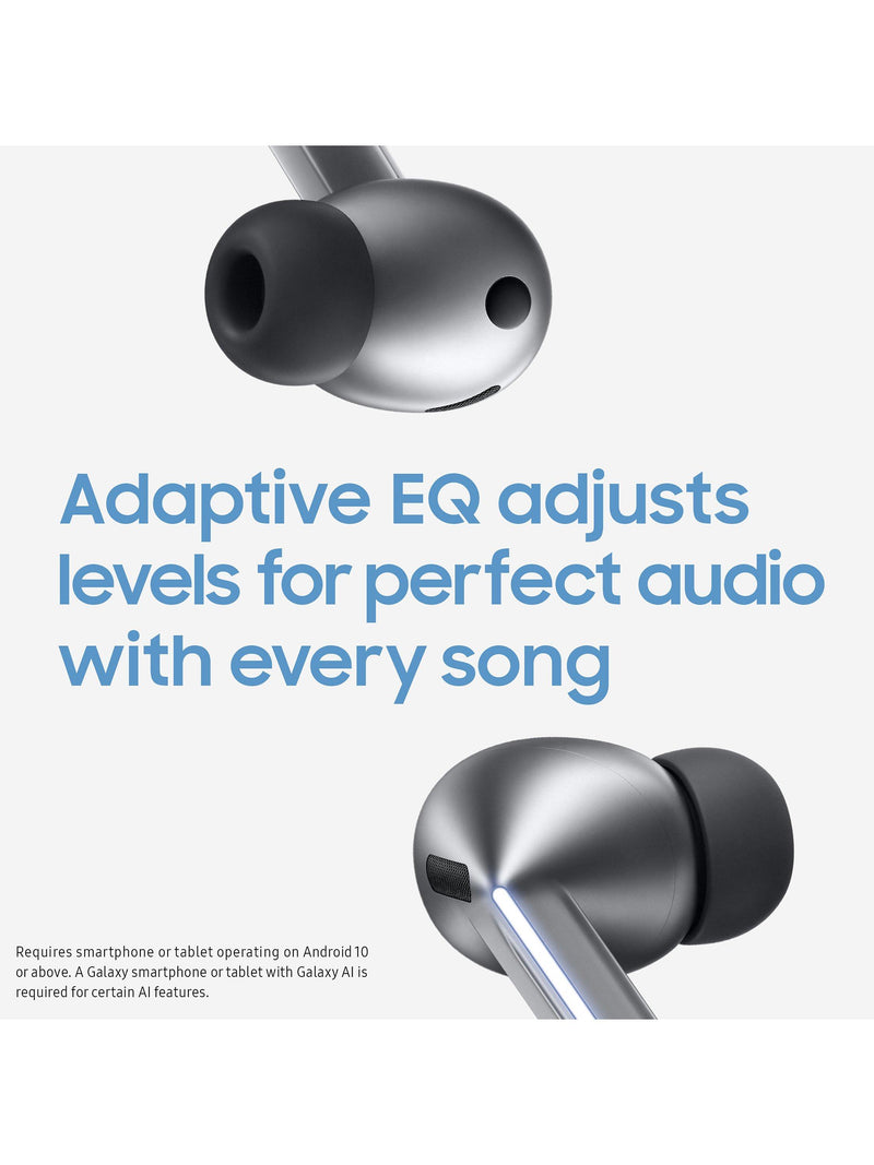 Samsung Galaxy Buds3 Pro white wireless earbuds, imported from the UK