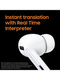 Samsung Galaxy Buds3 Pro white wireless earbuds, imported from the UK