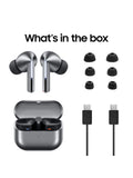 Samsung Galaxy Buds3 Pro white wireless earbuds, imported from the UK