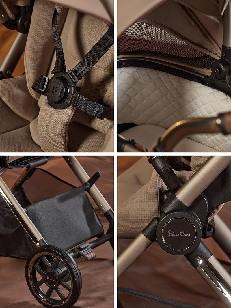 Silver Cross Reef 2 Special Edition pushchair and accessories bundle in Frappe (British brand)