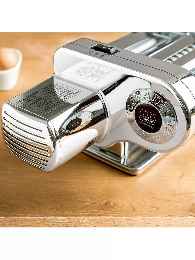 Marcato Pastadrive 220V Motor in Silver Chrome, imported from the UK
