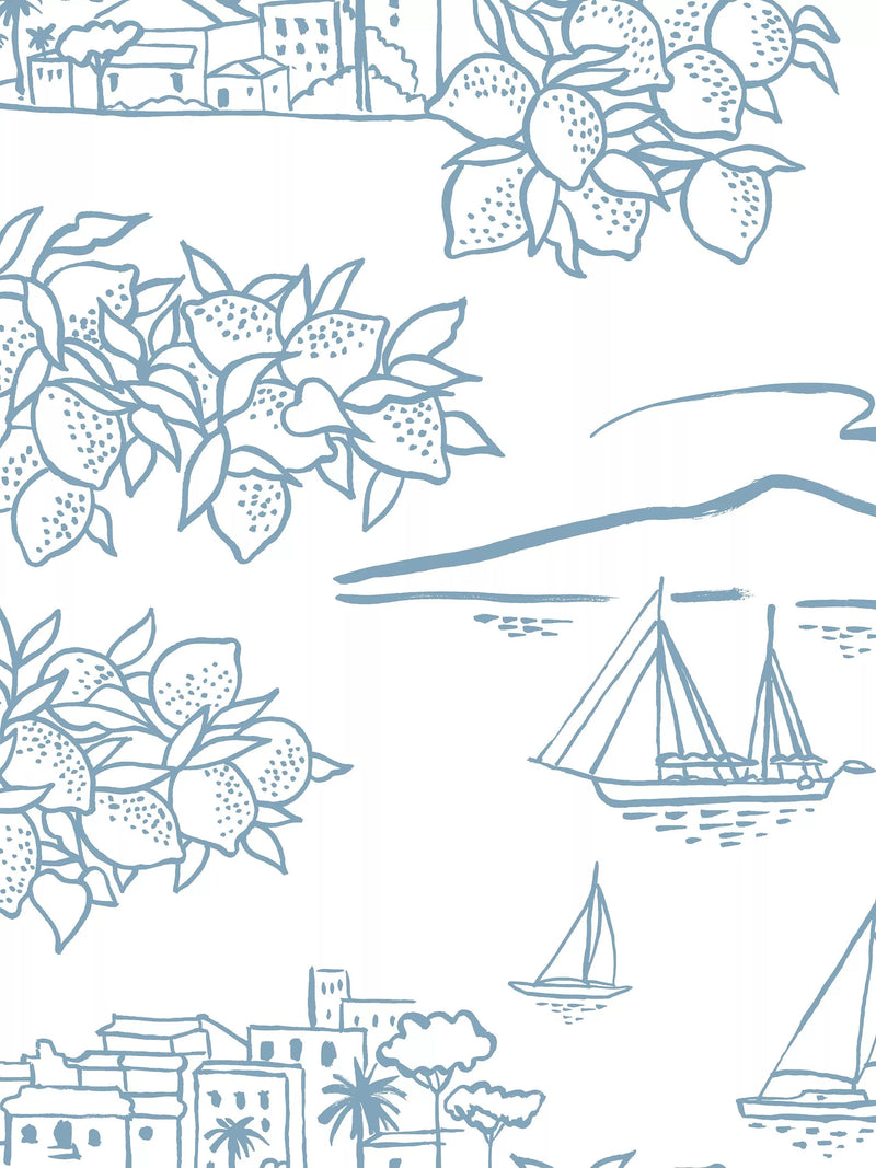 Mini Moderns Limoneto Wallpaper, Mustard, Chalkhill Blue MMTLG04CB