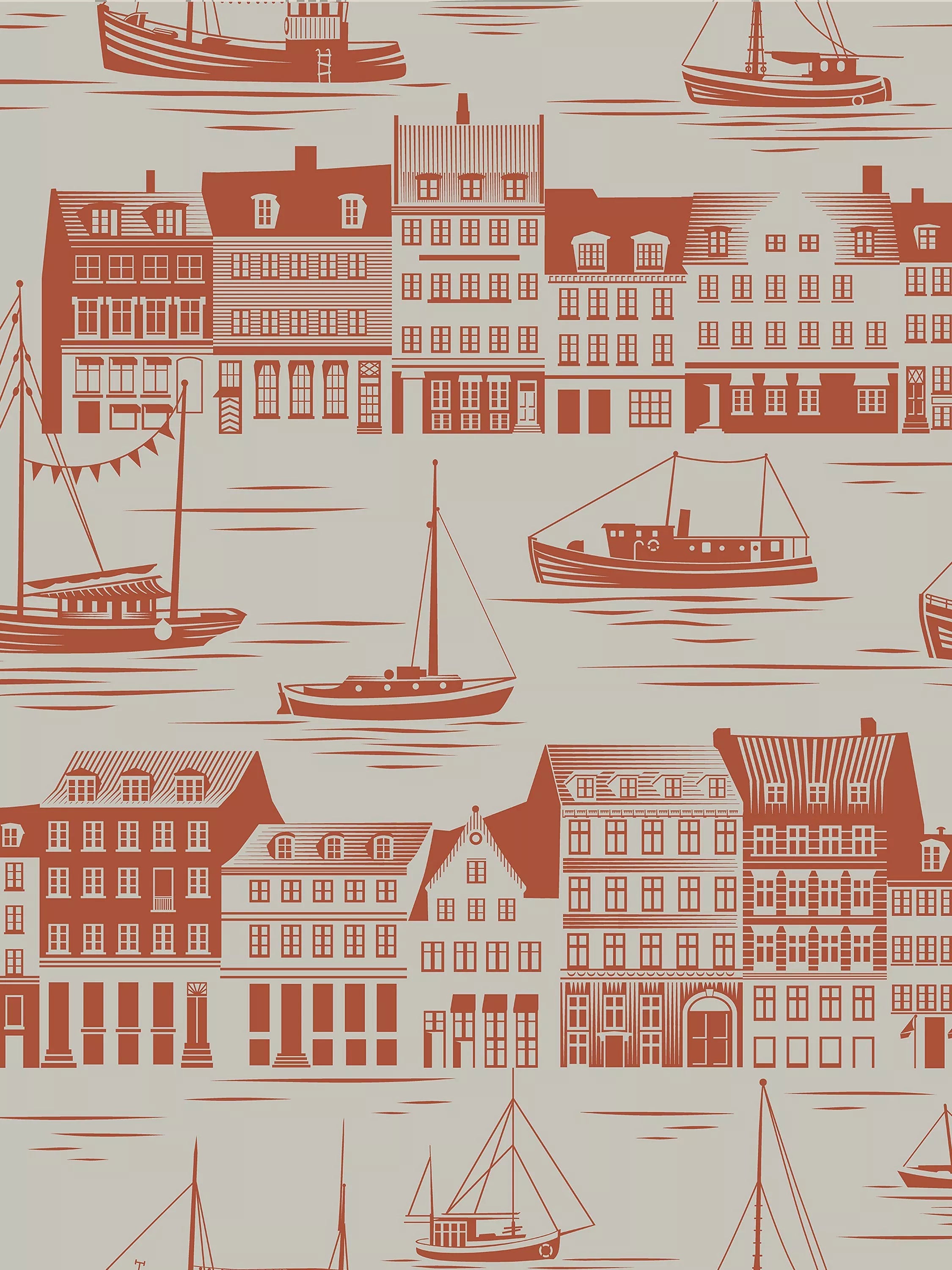 Mini Moderns Postcard to Inger Wallpaper roll 10m x 52cm (British brand)