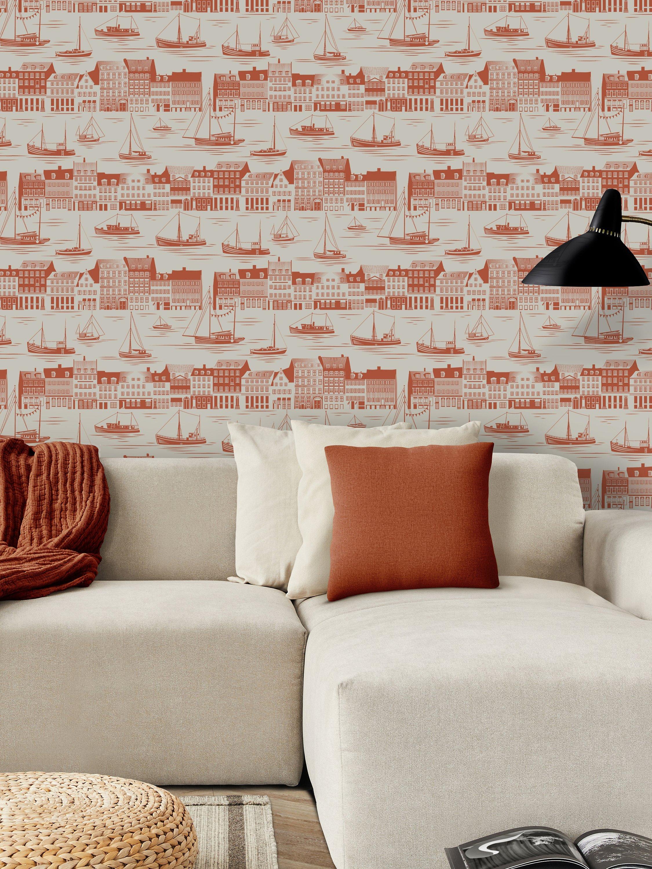 Mini Moderns Postcard to Inger Wallpaper roll 10m x 52cm (British brand)