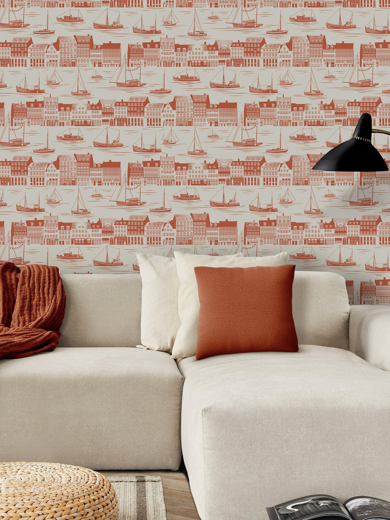 Mini Moderns Postcard to Inger Wallpaper roll 10m x 52cm (British brand)