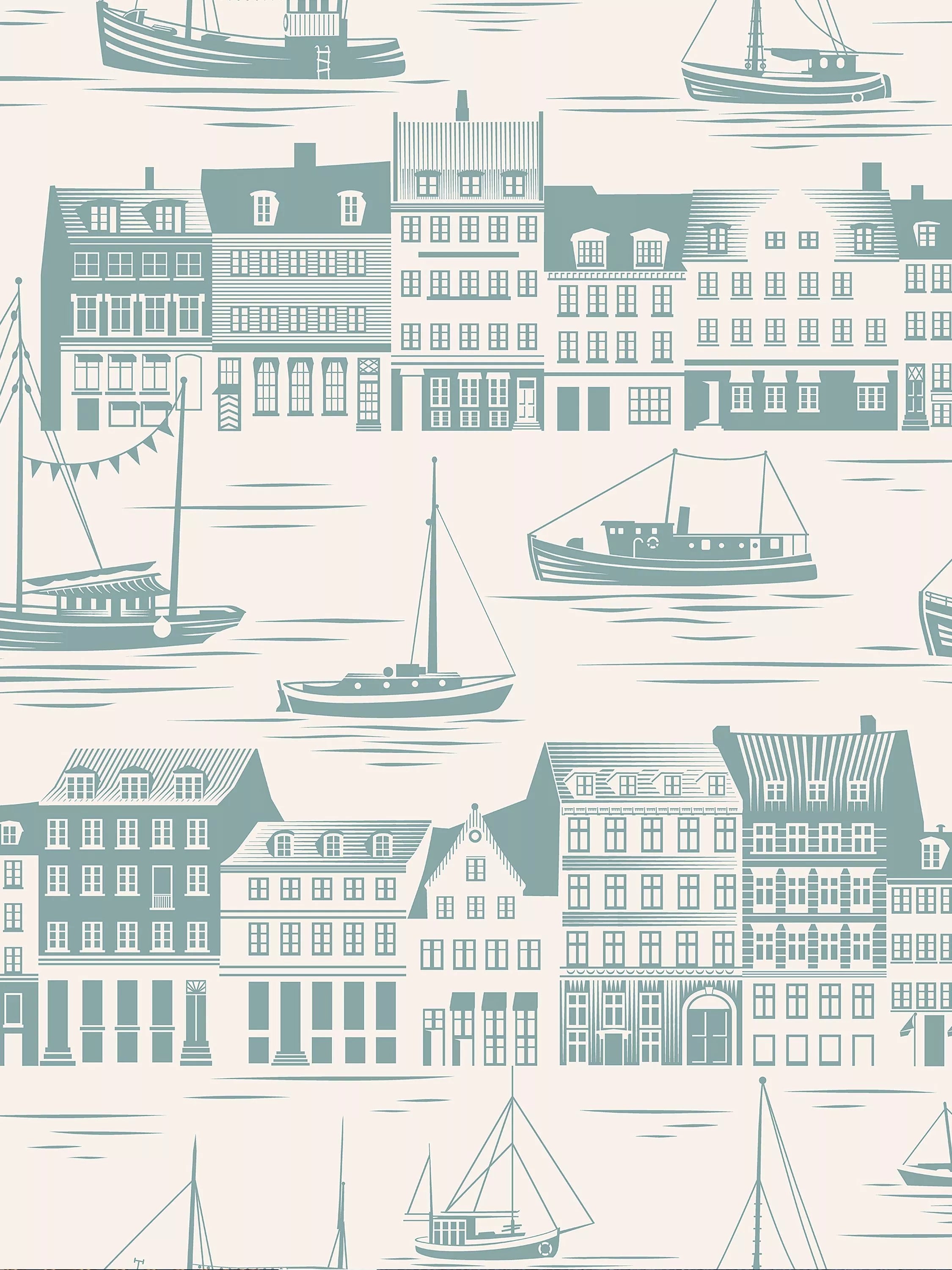 Mini Moderns Postcard to Inger Wallpaper 10m x 52cm