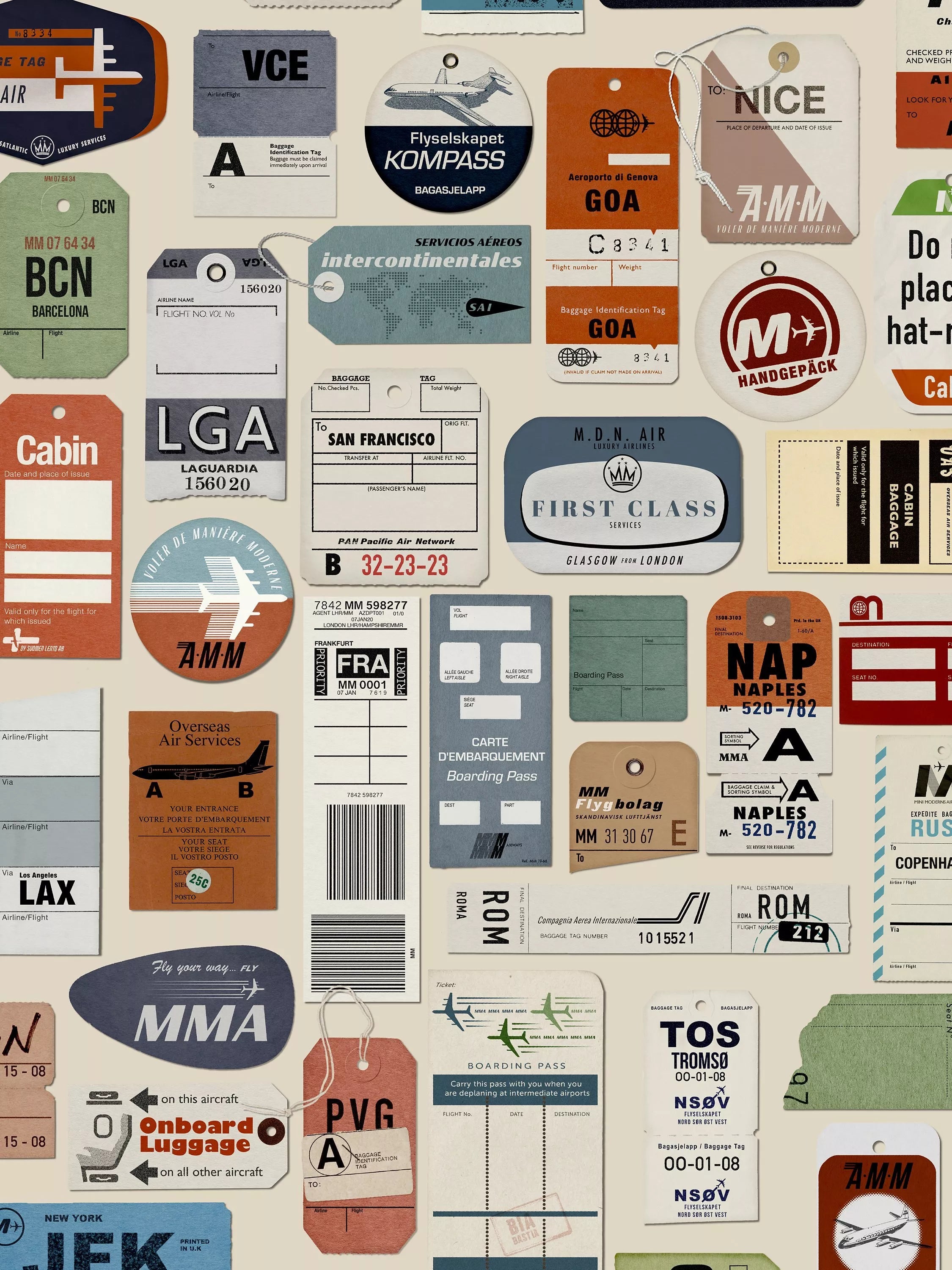 Mini Moderns Jet Set Tapete (britische Marke)