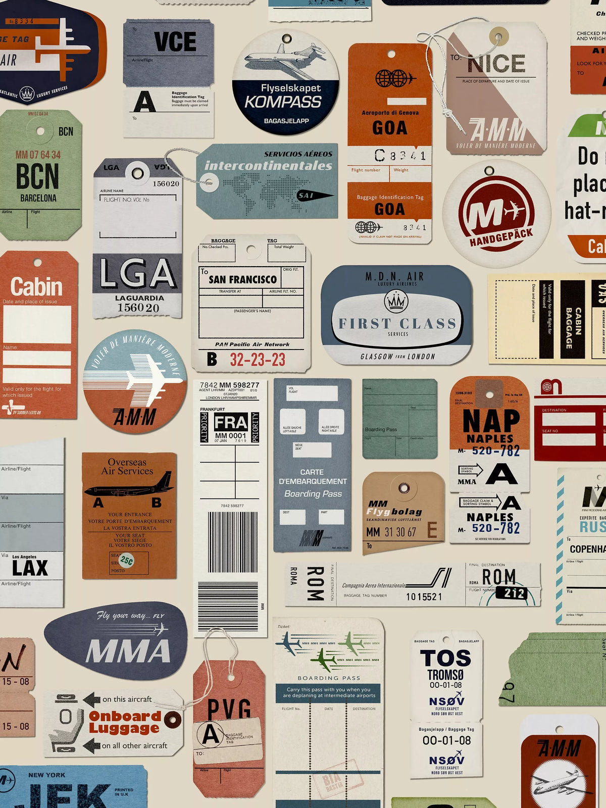 Mini Moderns Jet Set Tapete (britische Marke)