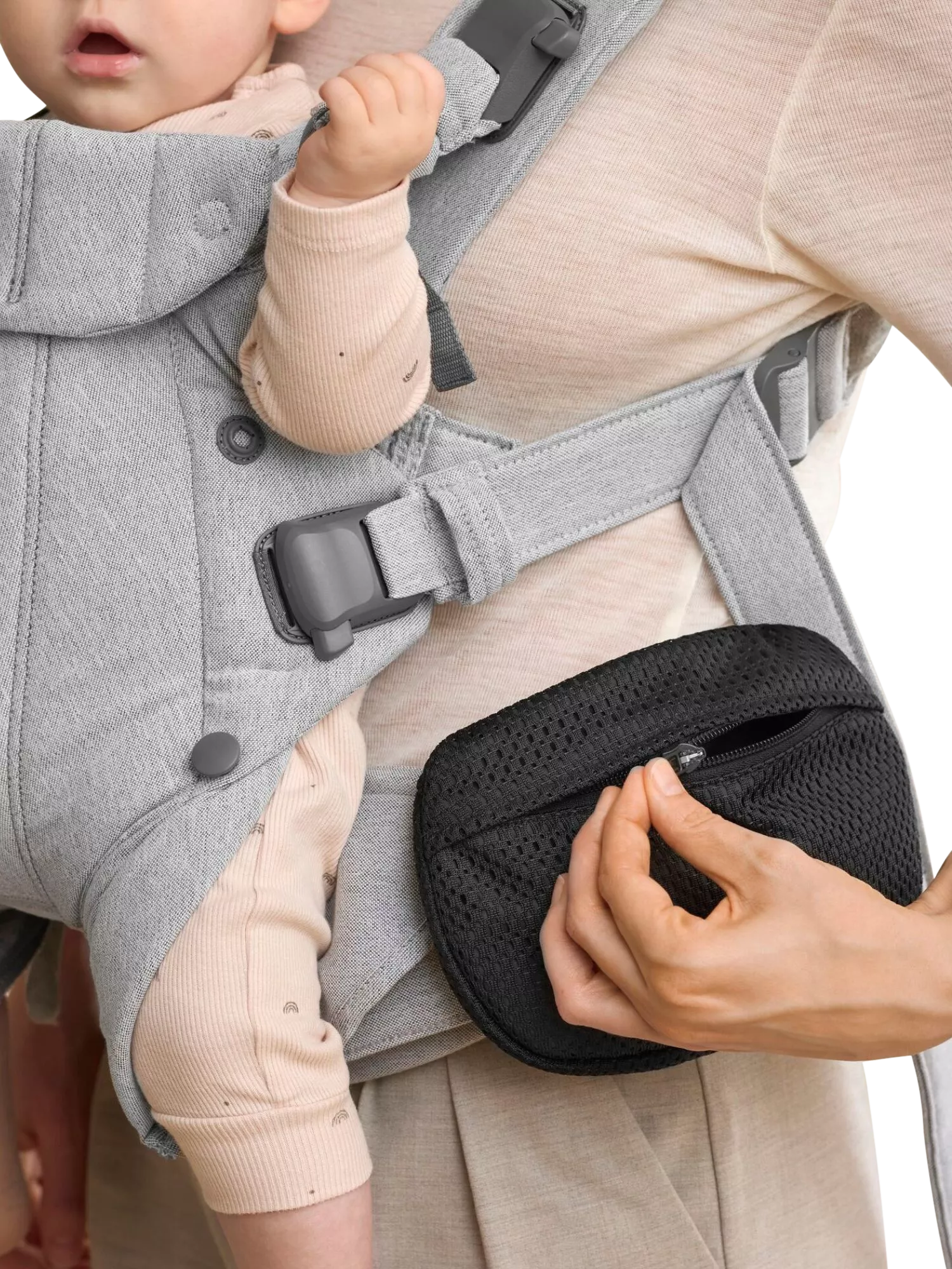 BabyBjörn carrier pouch mesh black, UK version
