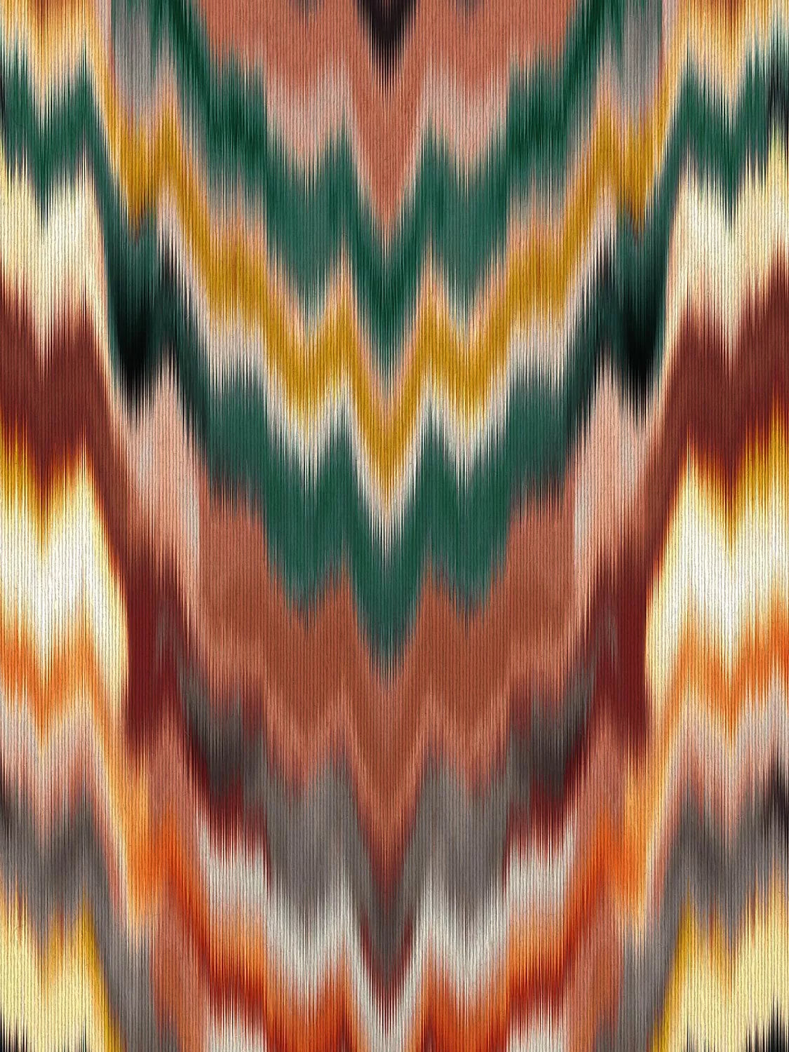 Osborne & Little Irisa Wallpaper, Terracotta W7850-02