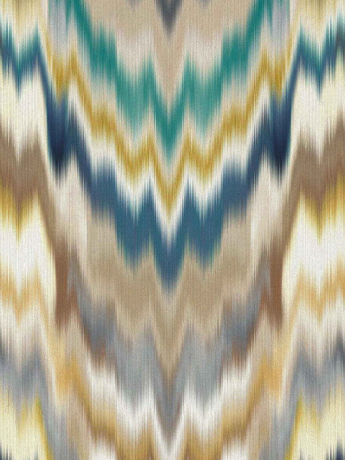 Osborne & Little Irisa Wallpaper, Petrol W7850-04