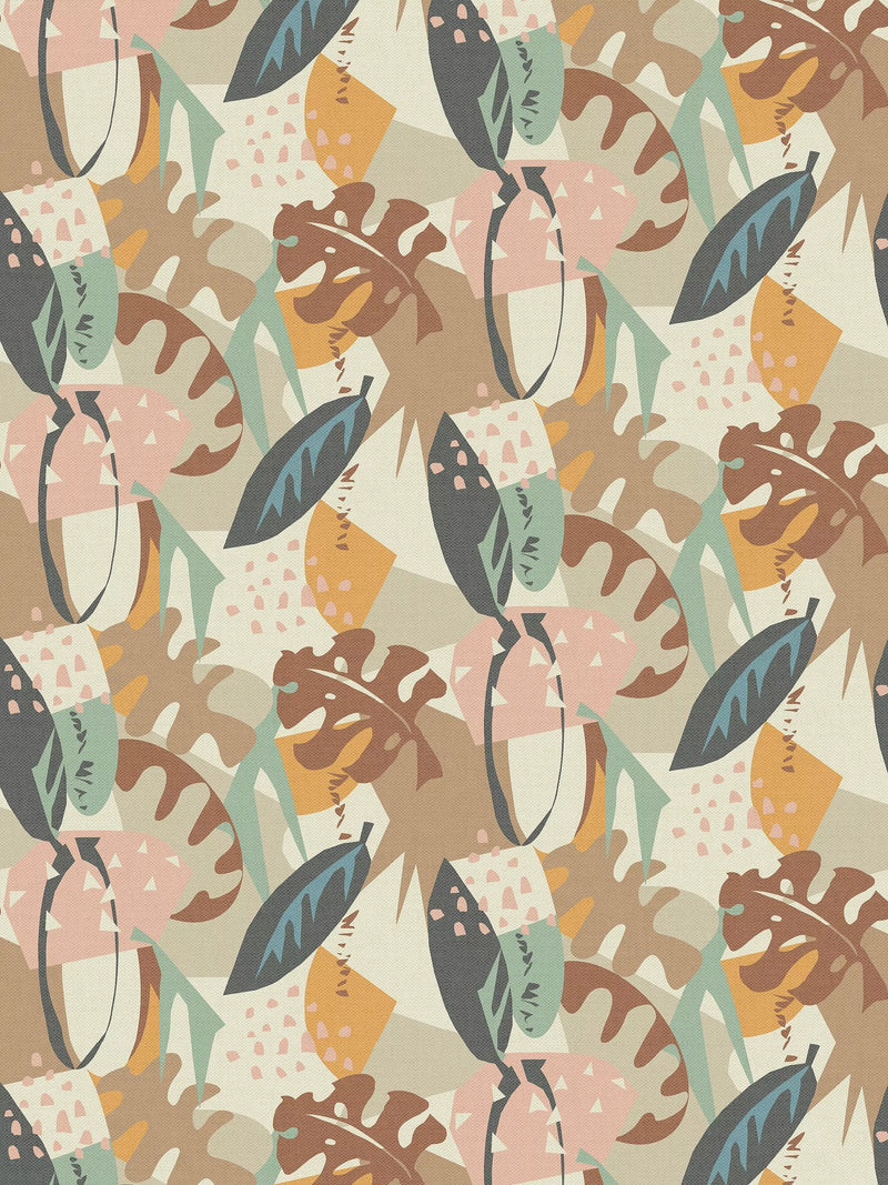 Osborne & Little Zylina Wallpaper, Blush/Copper W7852-03