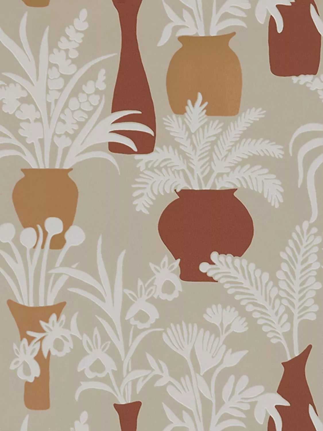 Osborne & Little Amphora Wallpaper, Terracotta W7854-03
