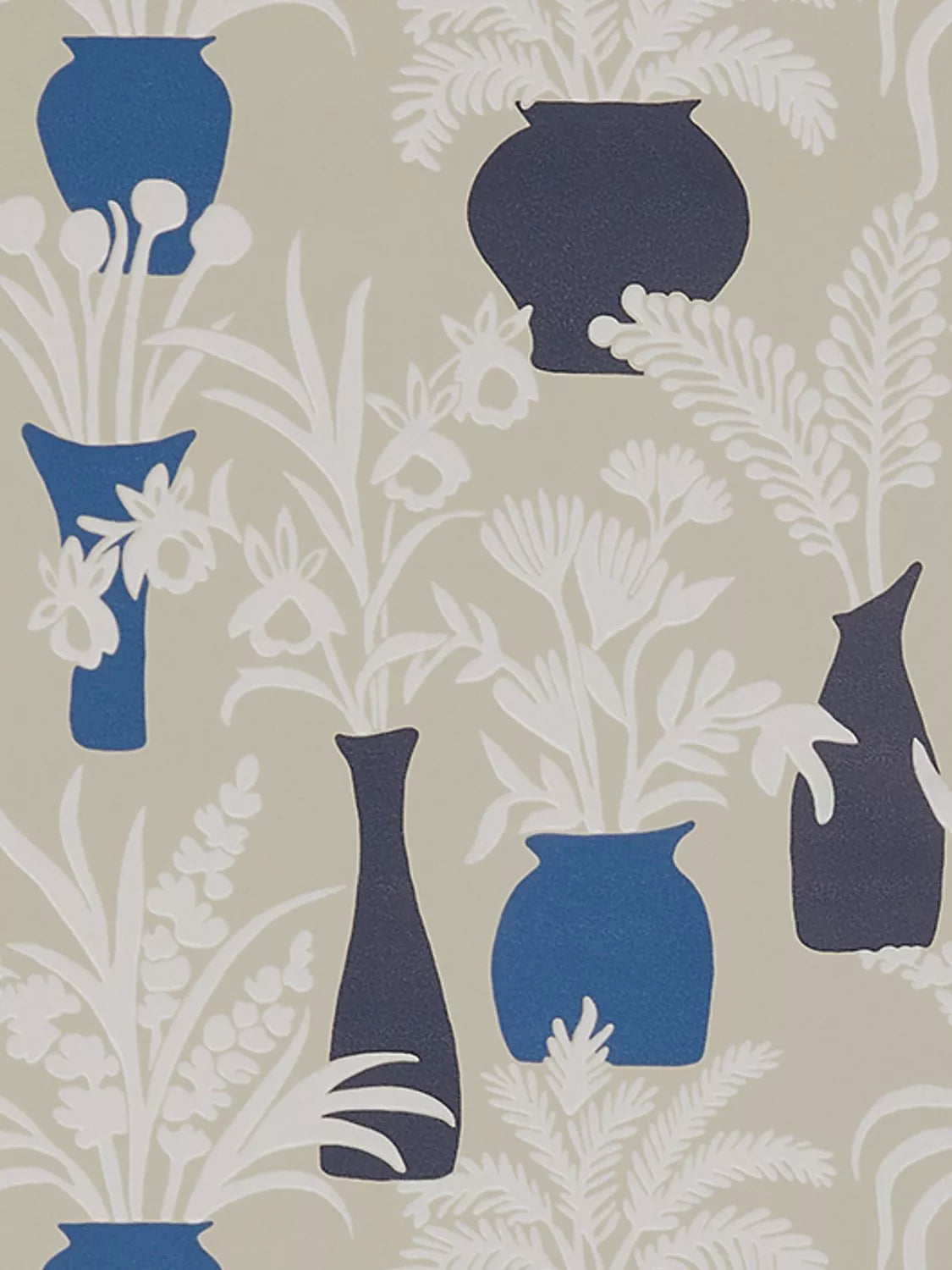 Osborne & Little Amphora Wallpaper, Indigo W7854-04
