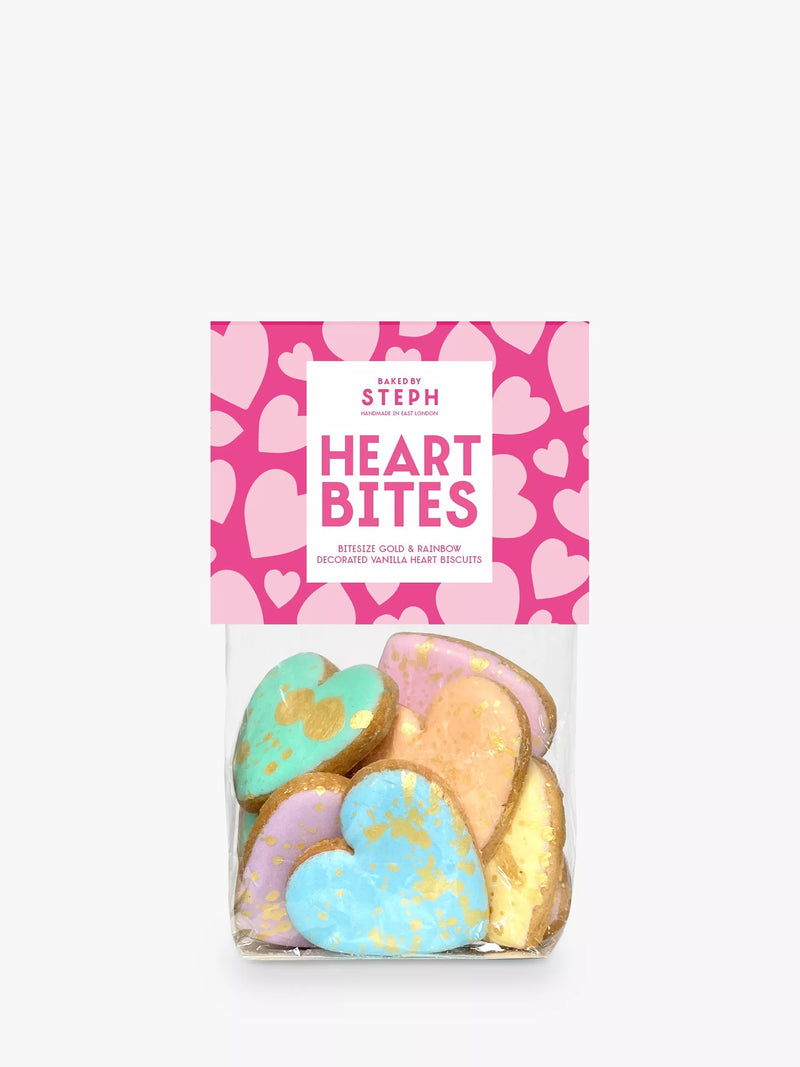Baked by Steph gold mini heart cookies 56g - British product