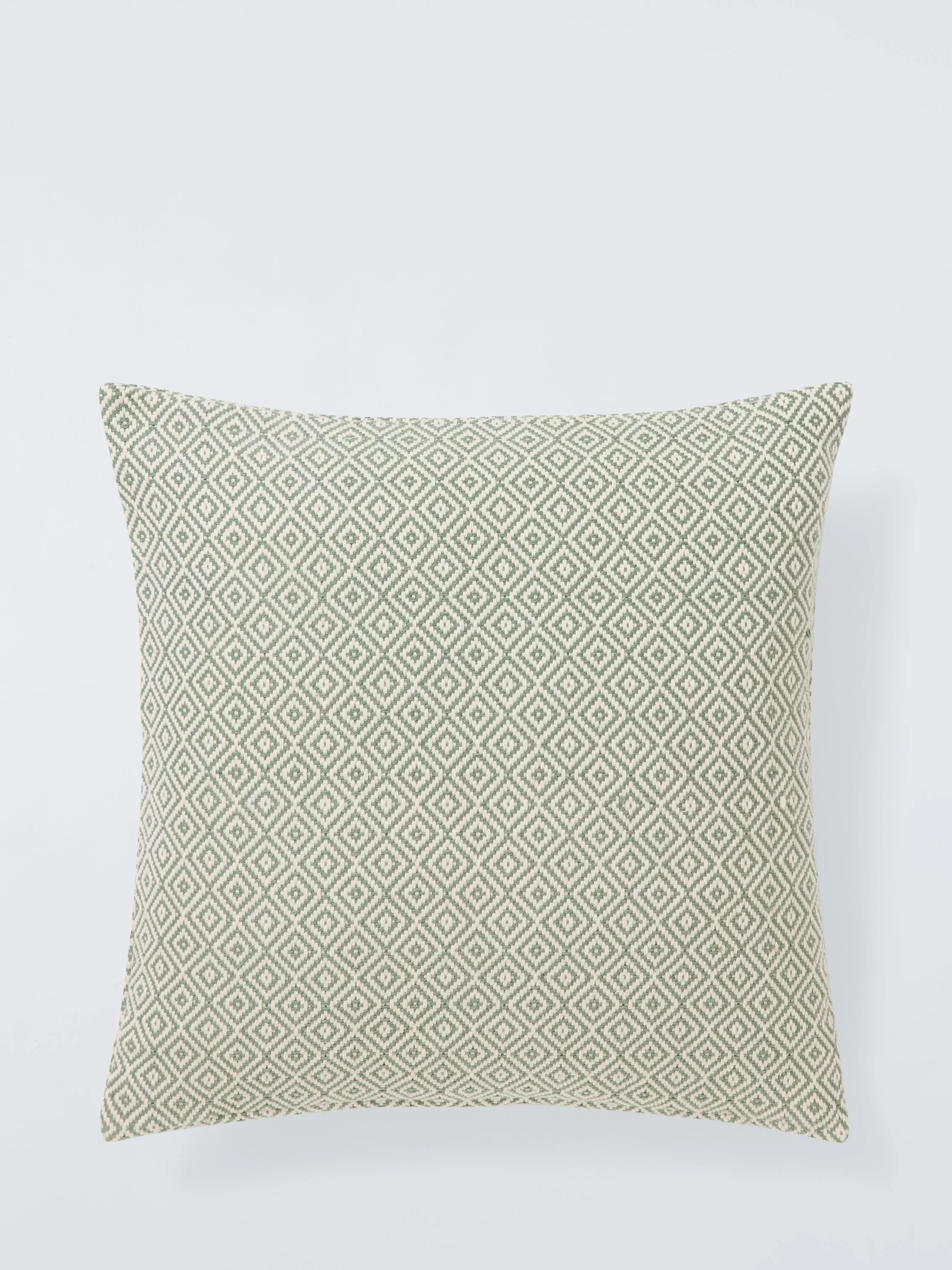 Diamond Pattern Woven Cushion with Duck Feather Filling