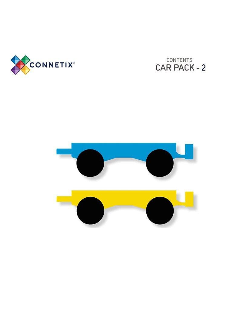 Connetix Car Pack with real rubber wheels (British brand)