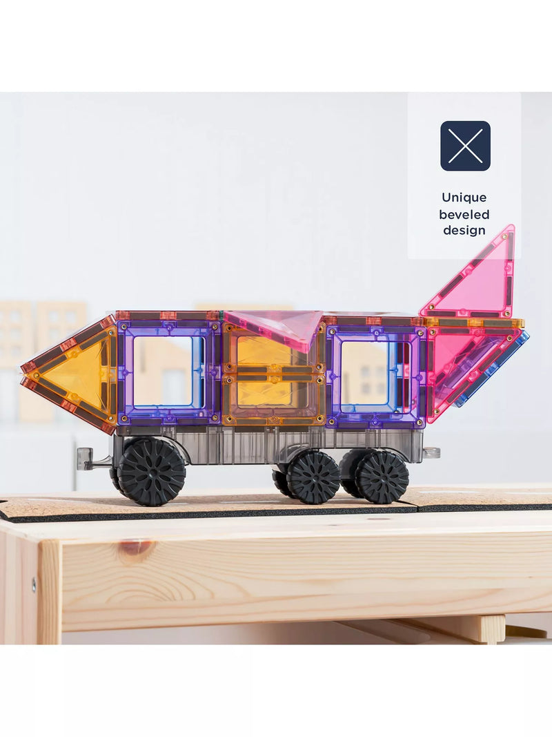 Connetix magnetic tile set pastel transport pack 50 piece (British brand)