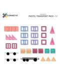 Connetix magnetic tile set pastel transport pack 50 piece (British brand)