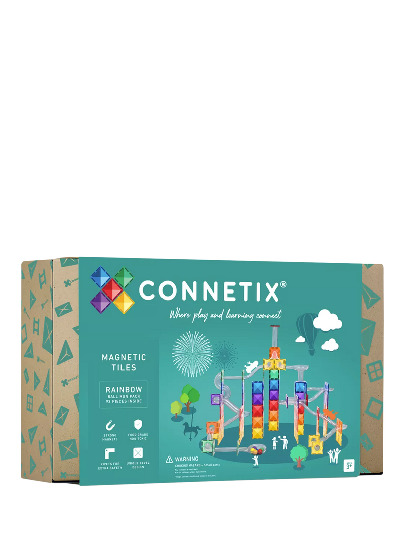 Connetix 92 piece ball run pack, imported from the UK