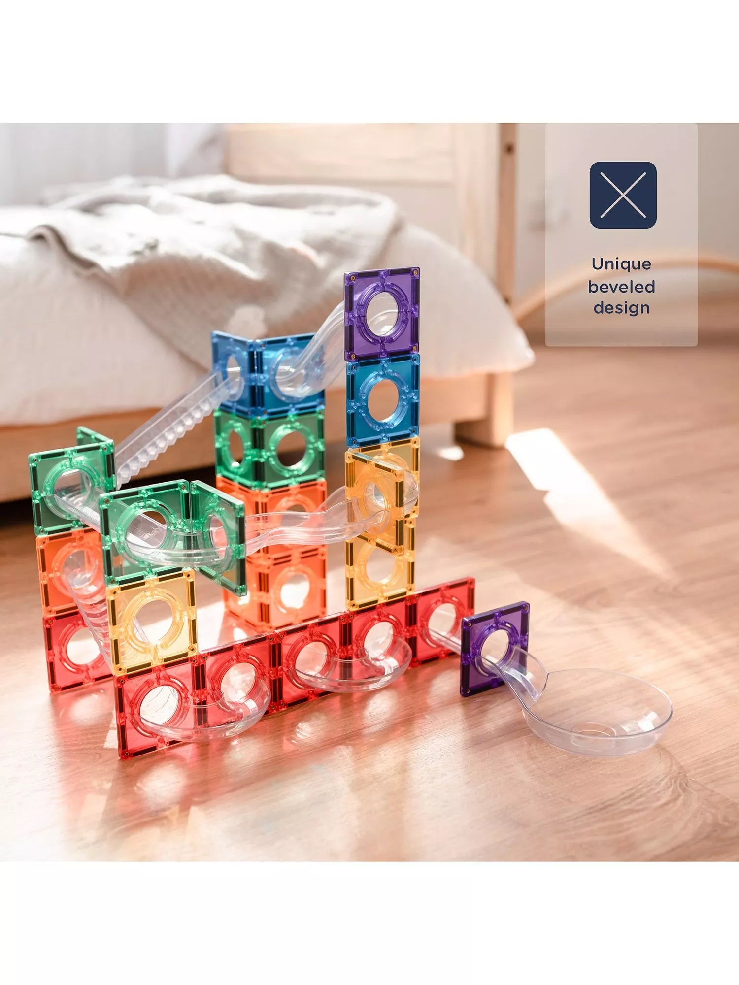 Connetix 92 piece ball run pack, imported from the UK