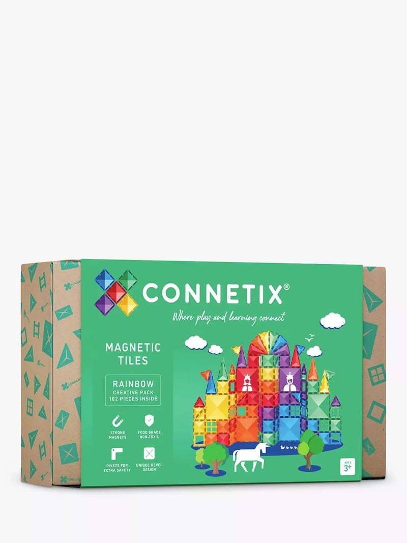 Connetix magnetic tile rainbow creative pack 102 pieces - British product