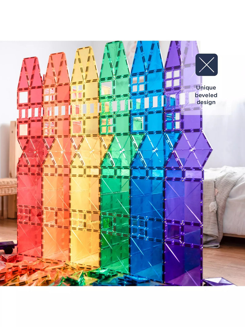 Connetix Rainbow Mega Pack 212 piece magnetic tile set, UK version