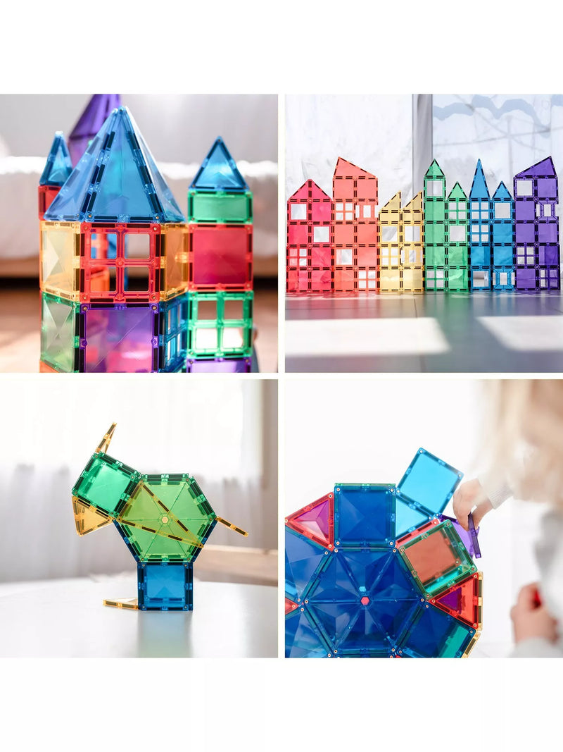 Connetix Rainbow Mega Pack 212 piece magnetic tile set, UK version