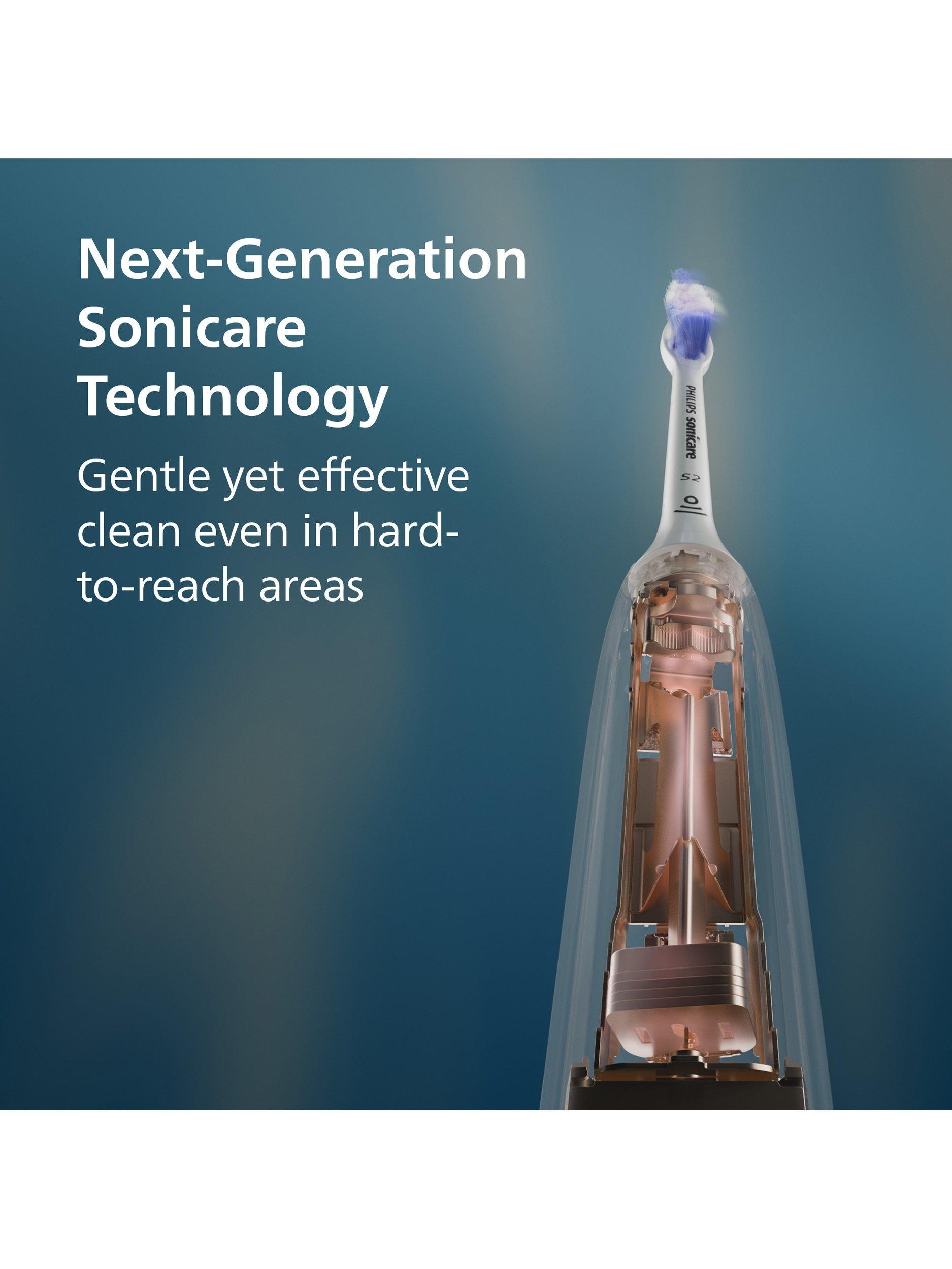Philips Sonicare 5300 black electric toothbrush with W2 head, UK version