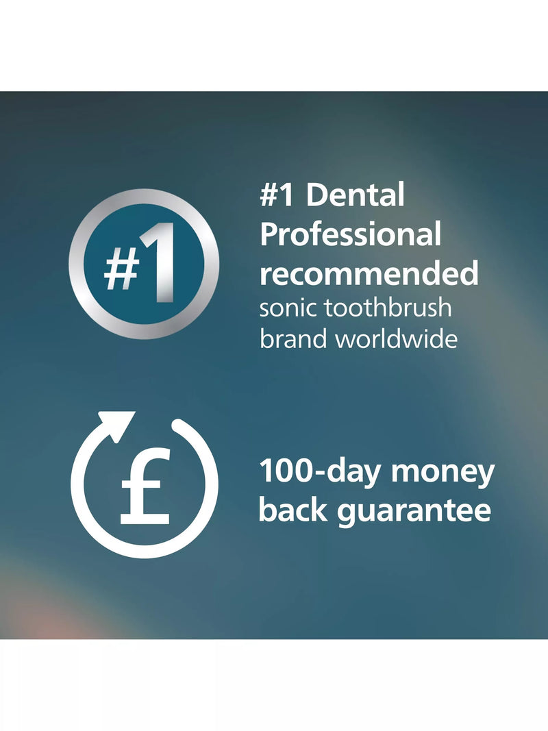 Philips Sonicare 5300 black electric toothbrush with W2 head, UK version
