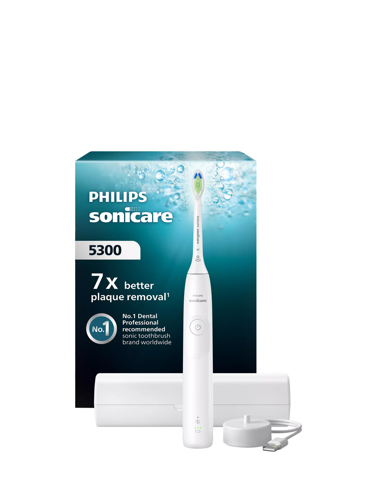 Philips Sonicare 5300 electric toothbrush white (British brand)