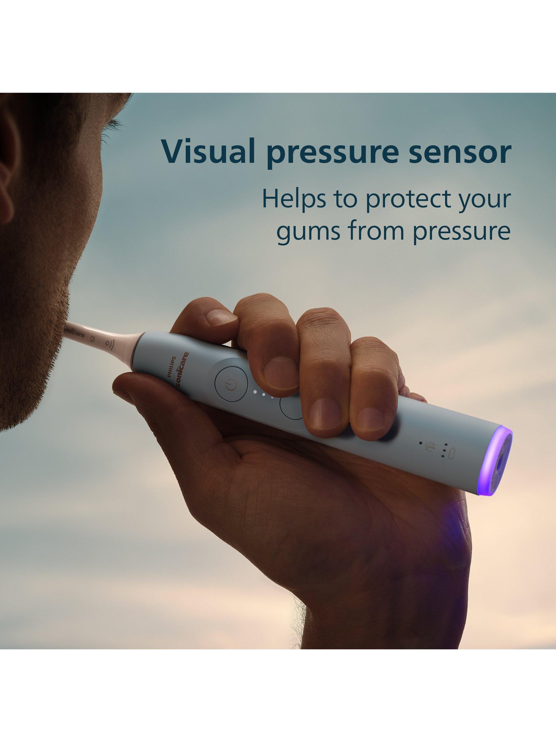 Philips Sonicare 6100 elektrische Zahnbürste S2 Sensitive Bürstenkopf USB-Ladegerät, UK-Version
