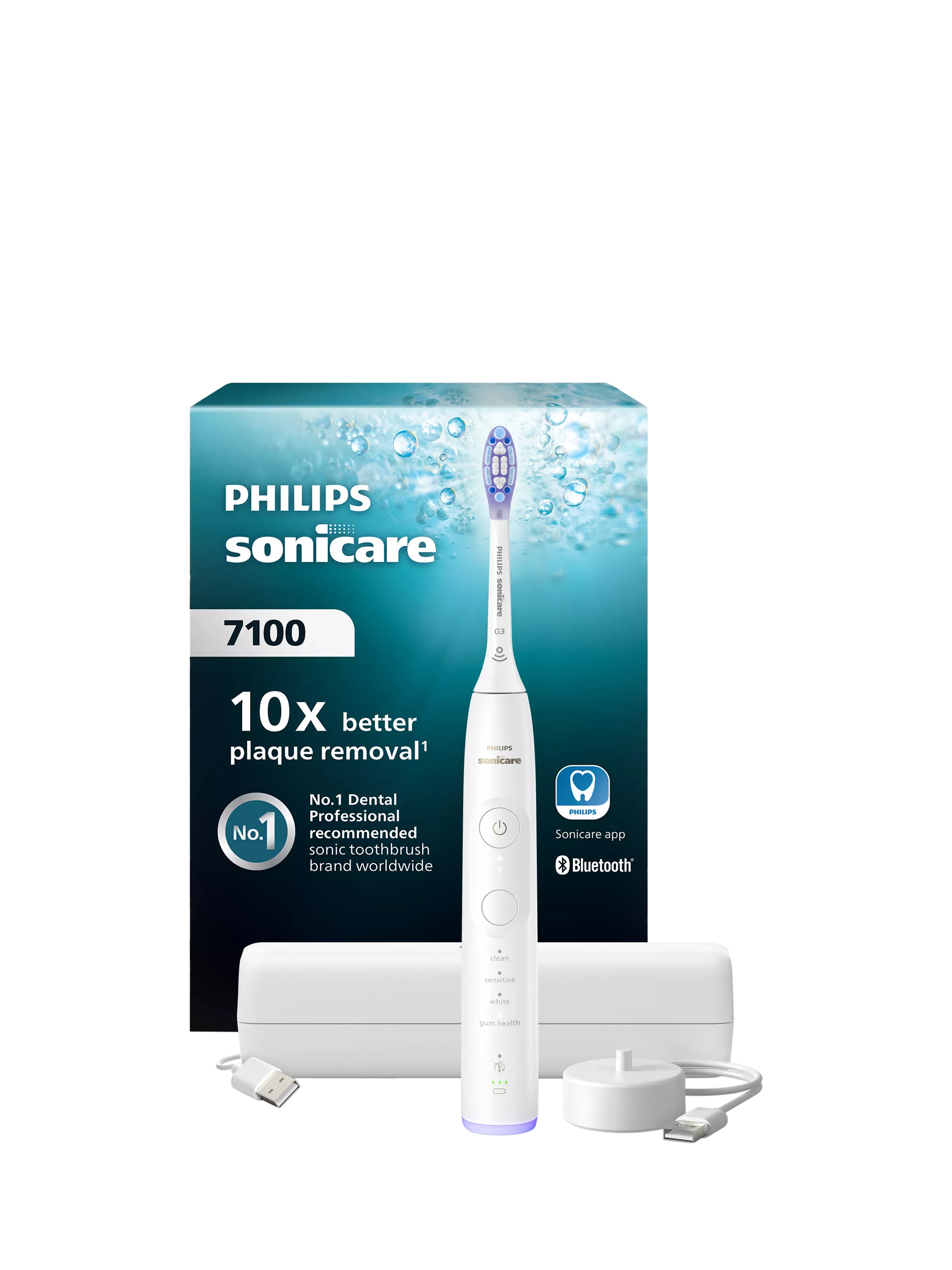 Philips Sonicare 7100 electric toothbrush white (British brand)