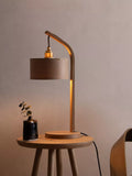 Tom Raffield oak stem table light, handcrafted British design, imported from the UK