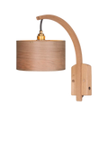 Tom Raffield stem wall light oak, imported from the UK