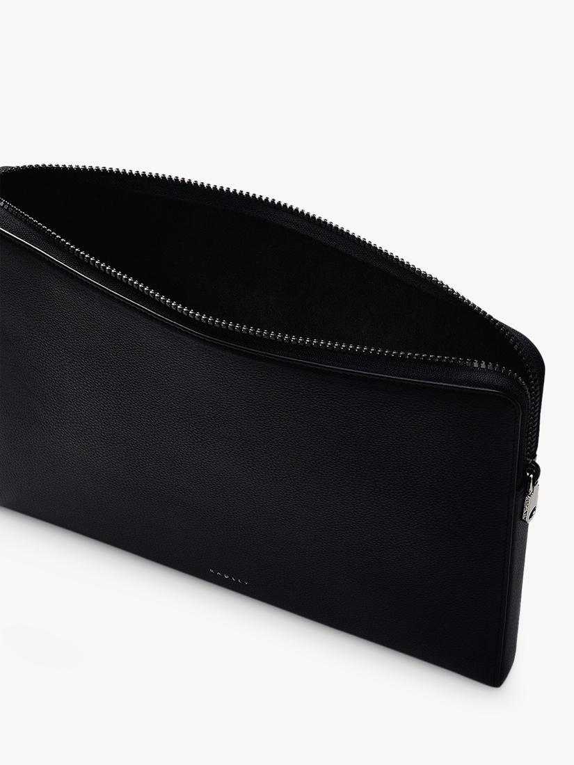 Radley Commute Street leather laptop pouch black, imported from the UK