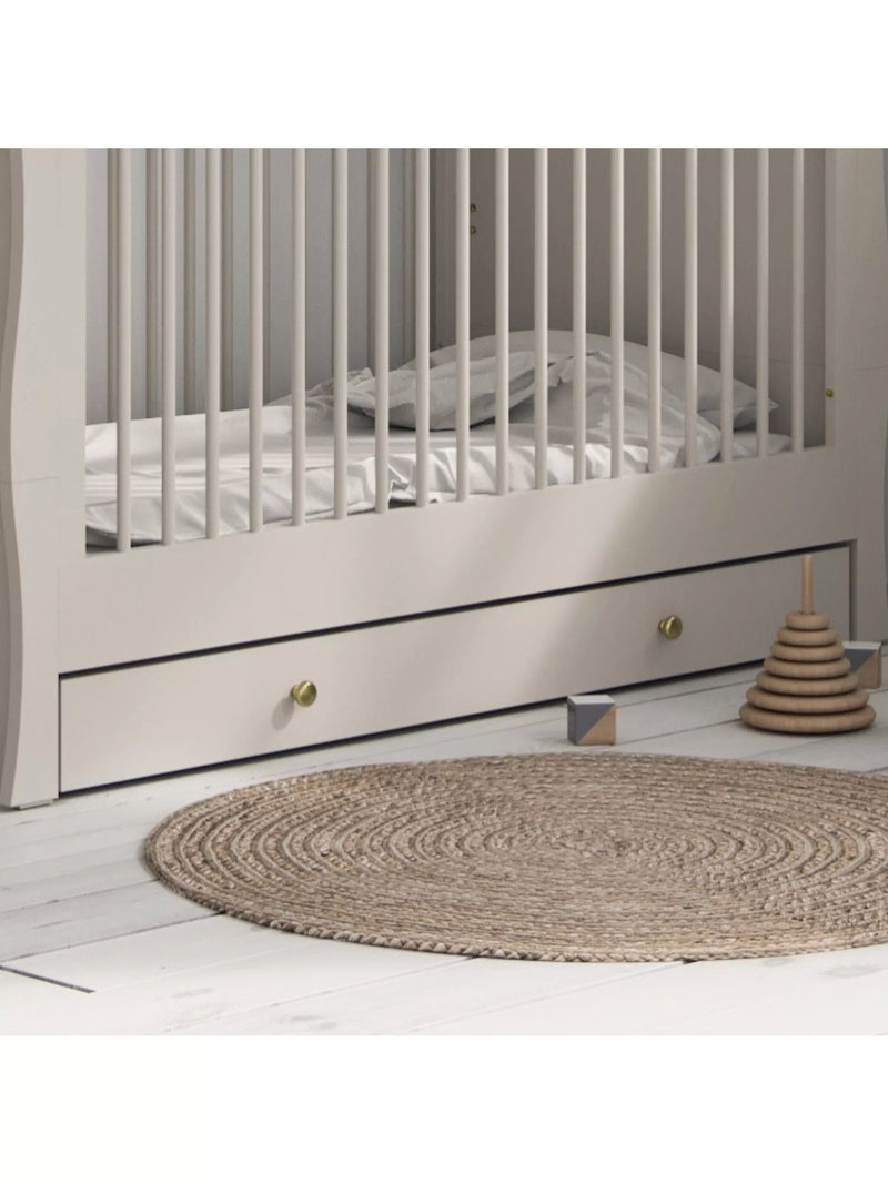 Little Acorns Celeste under drawer for cot bed in Cashmere/Grey Ash, UK version