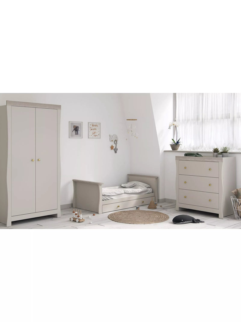 Little Acorns Celeste under drawer for cot bed in Cashmere/Grey Ash, UK version